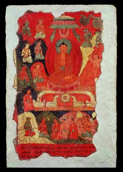 The First Sermon of Buddha by Tibetan School